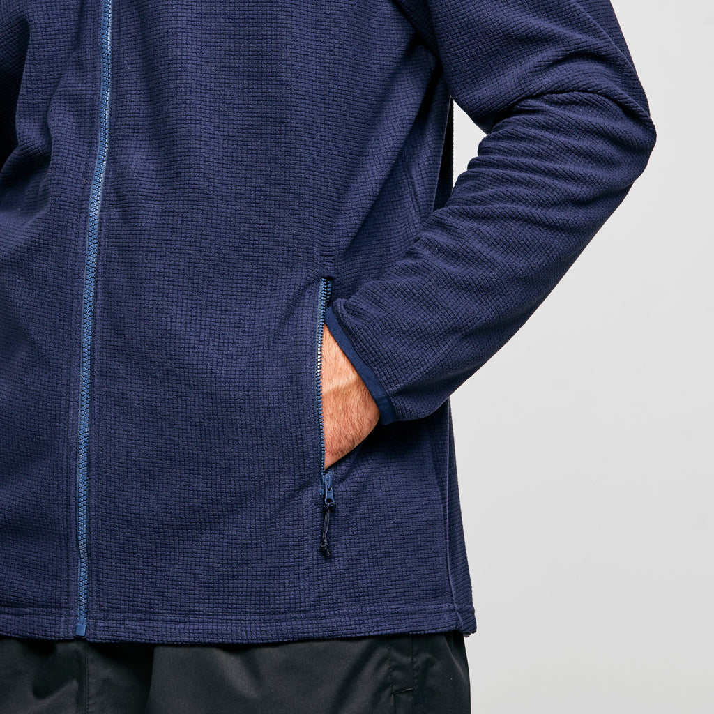 Men’s Grid Full-Zip Fleece