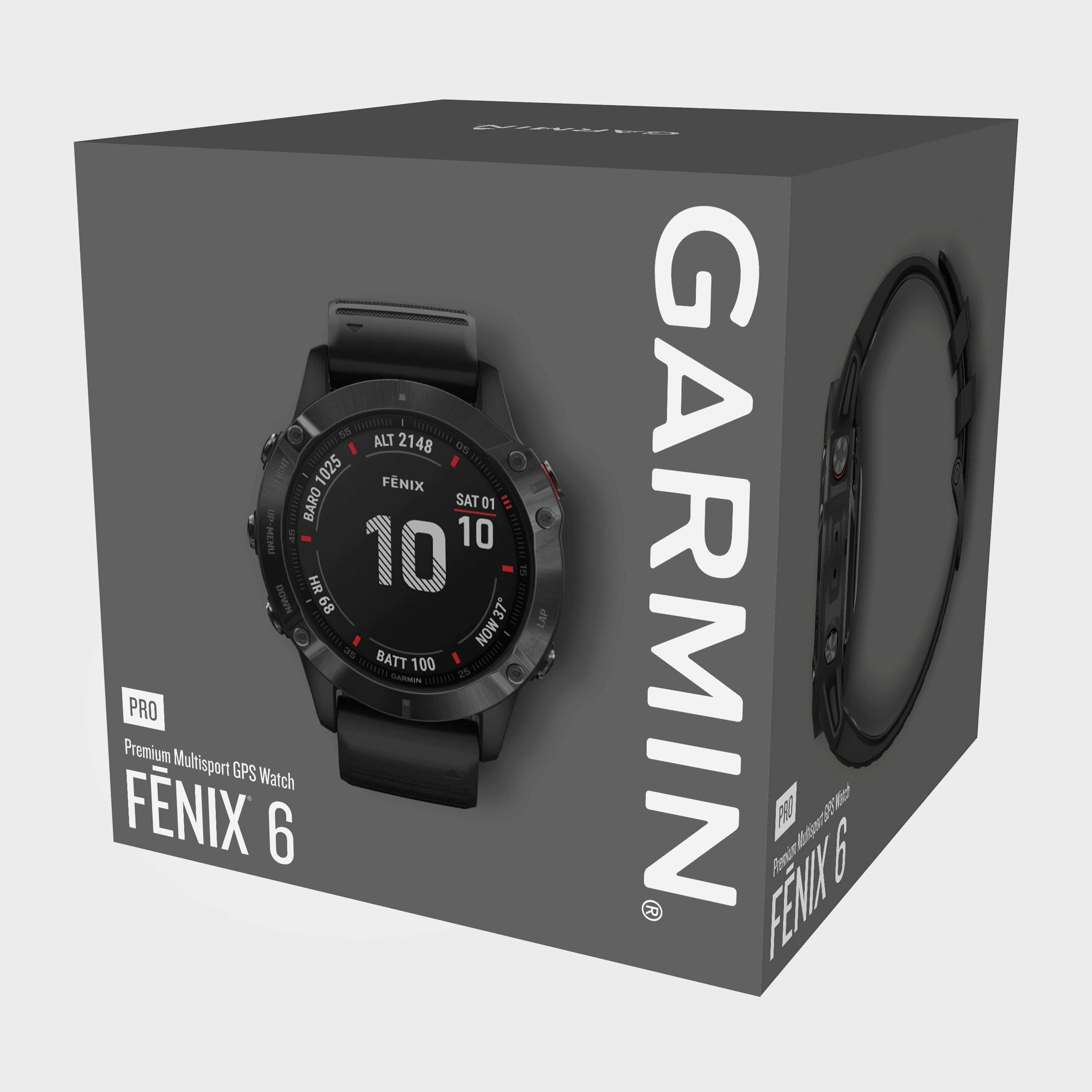 Black Garmin Fenix 6 Pro Multi-Sport GPS Watch – Blacks