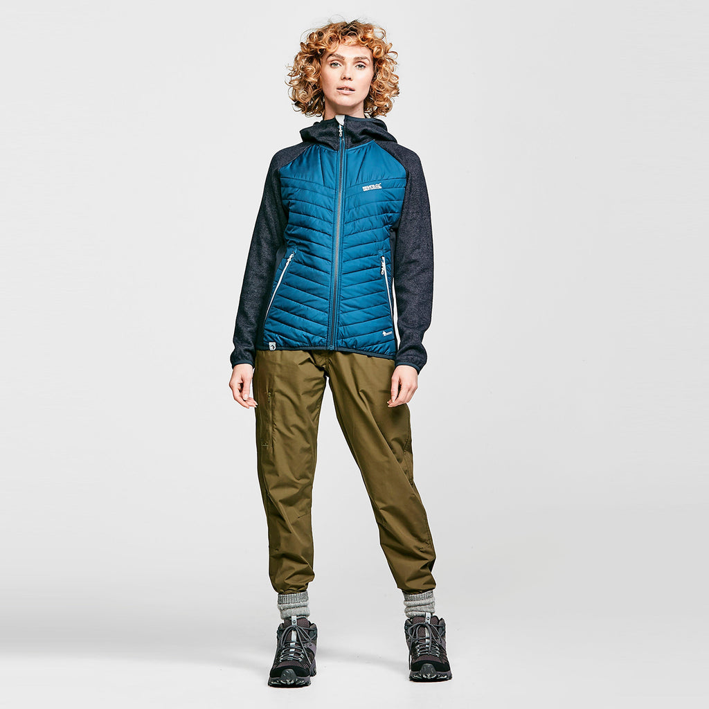 Womens Pemble II Hybrid FullZip Hooded Fleece