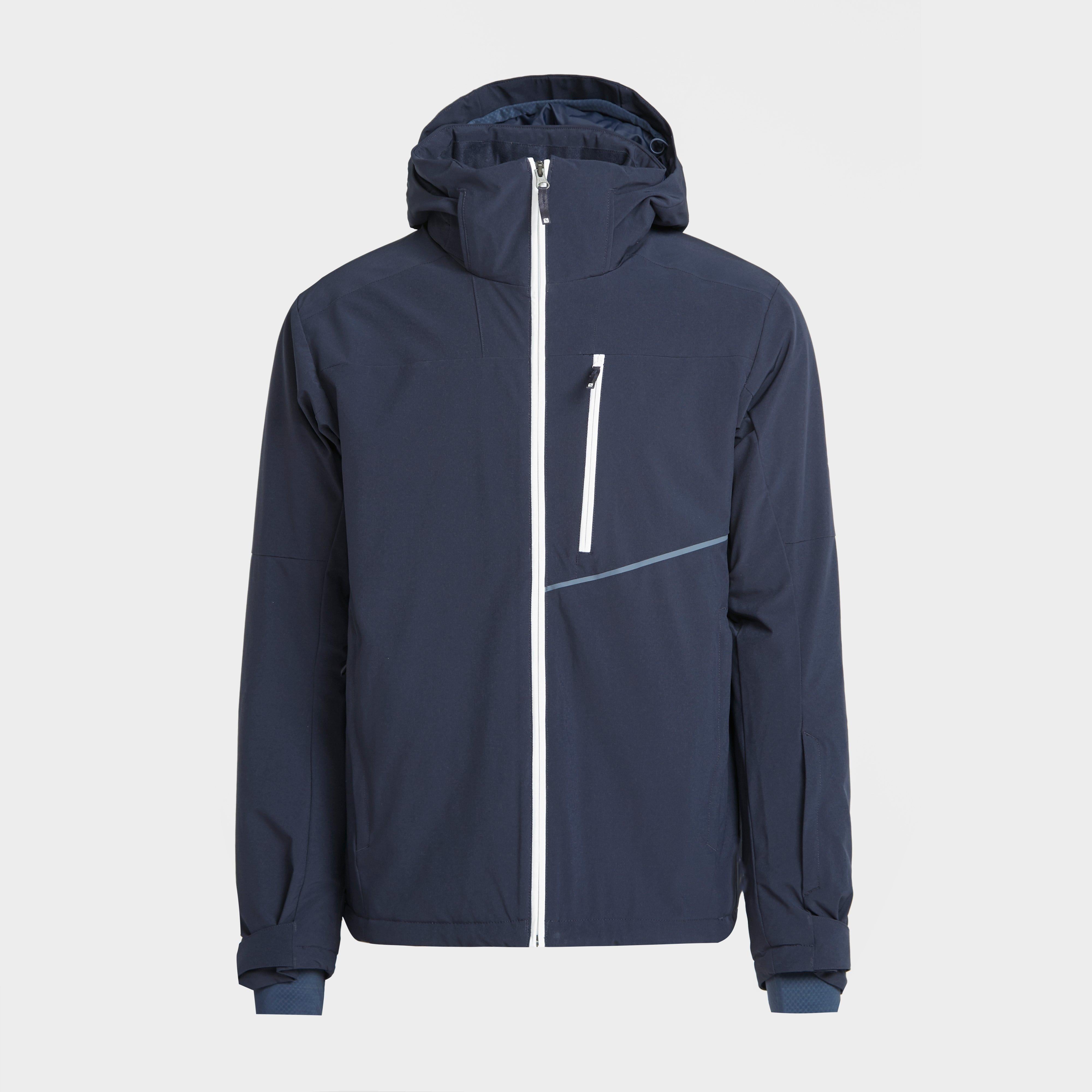 【値下げ】Salomon ネイビー　スキージャケット (JAPAN L） Navy Salomon Men's Blast Ski Jacket – Blacks