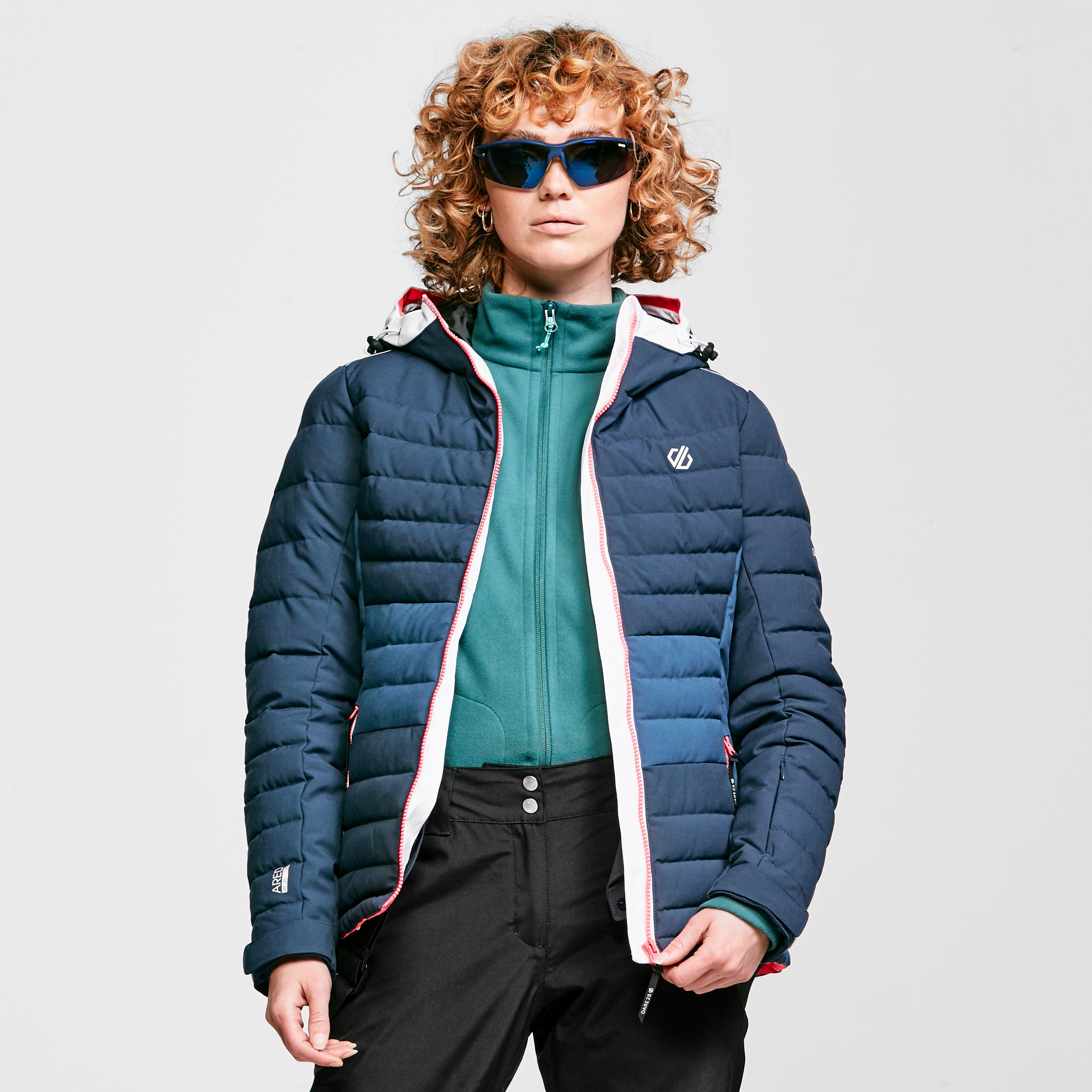 Women's Succeed Waterproof Insulated Quilted Hooded Ski Jacket