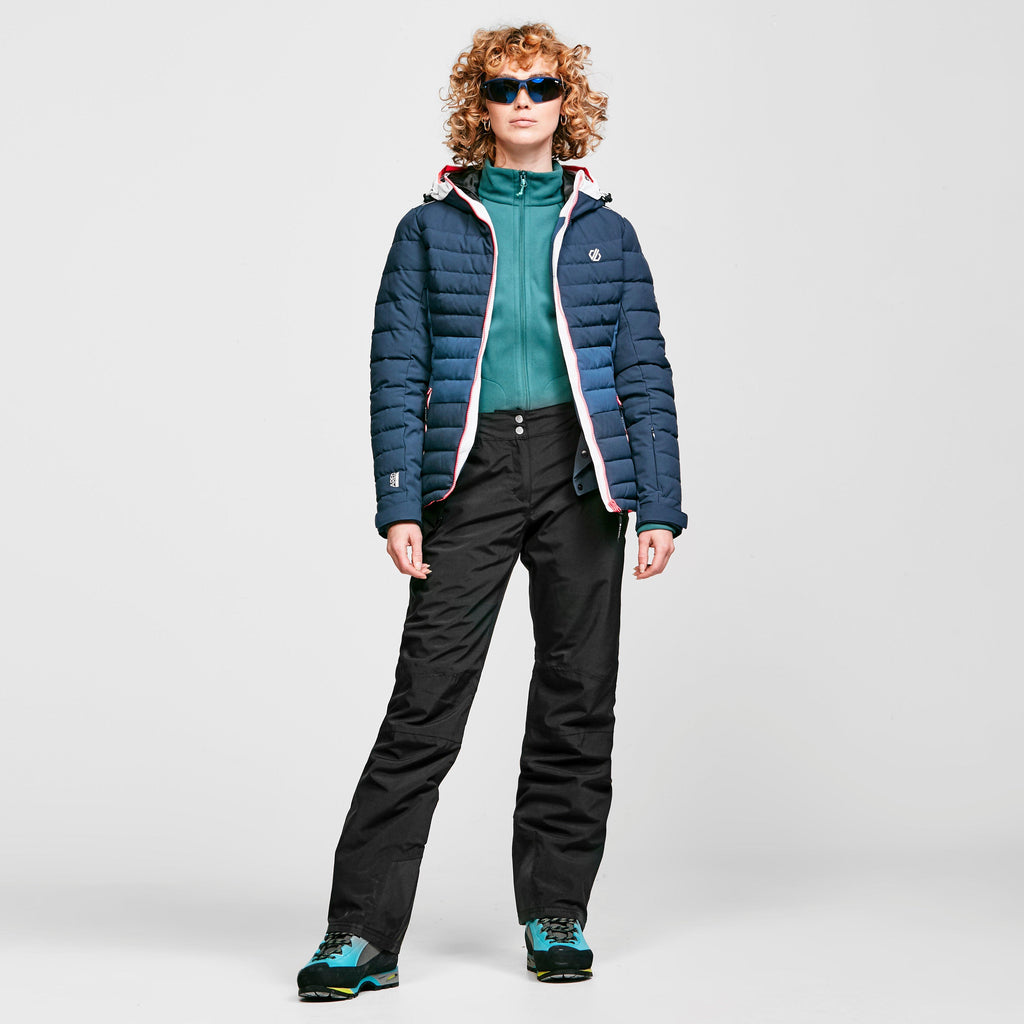 Women's Succeed Waterproof Insulated Quilted Hooded Ski Jacket