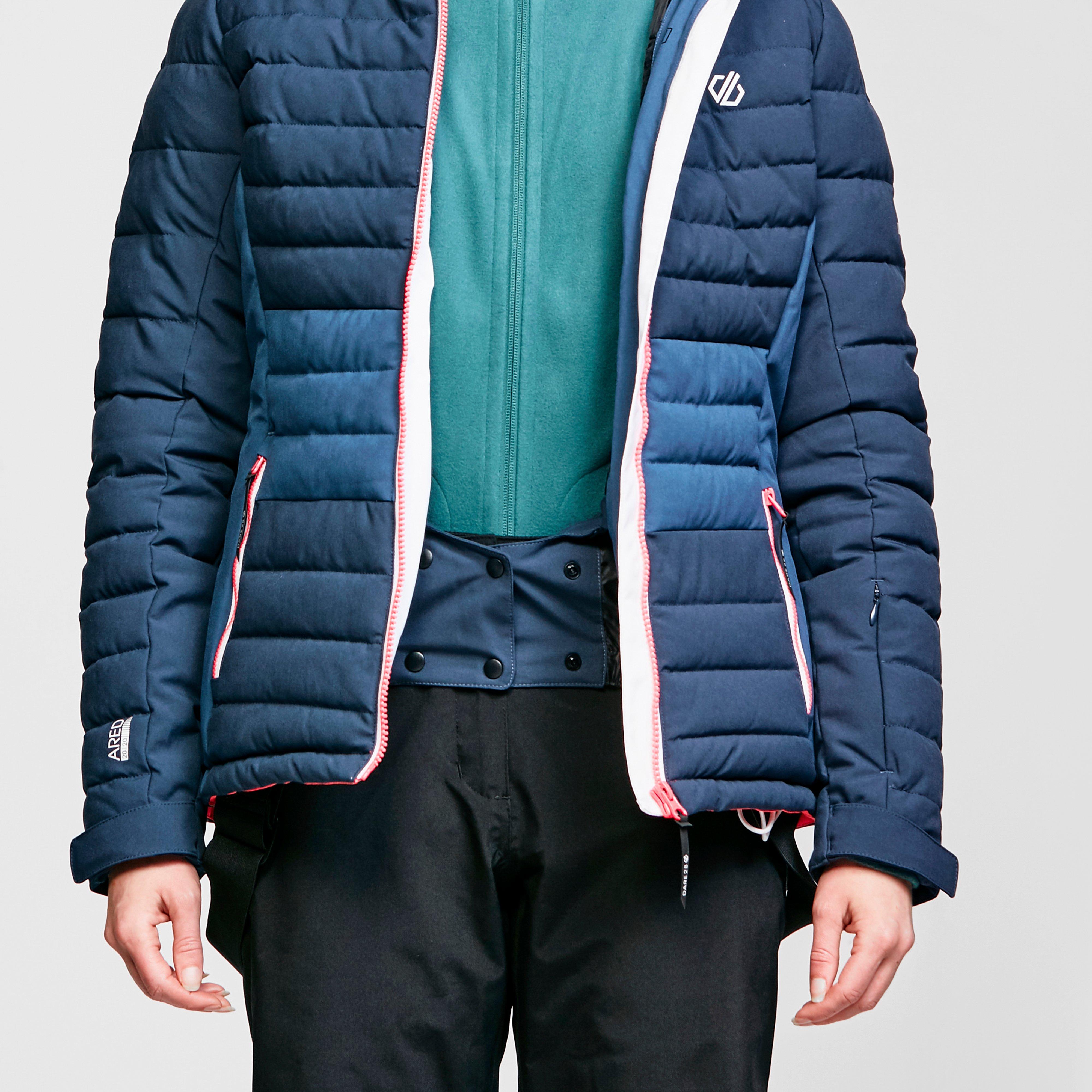 Women's Succeed Waterproof Insulated Quilted Hooded Ski Jacket