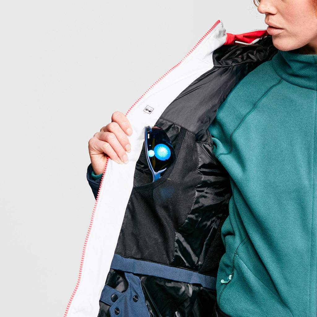 Women's Succeed Waterproof Insulated Quilted Hooded Ski Jacket