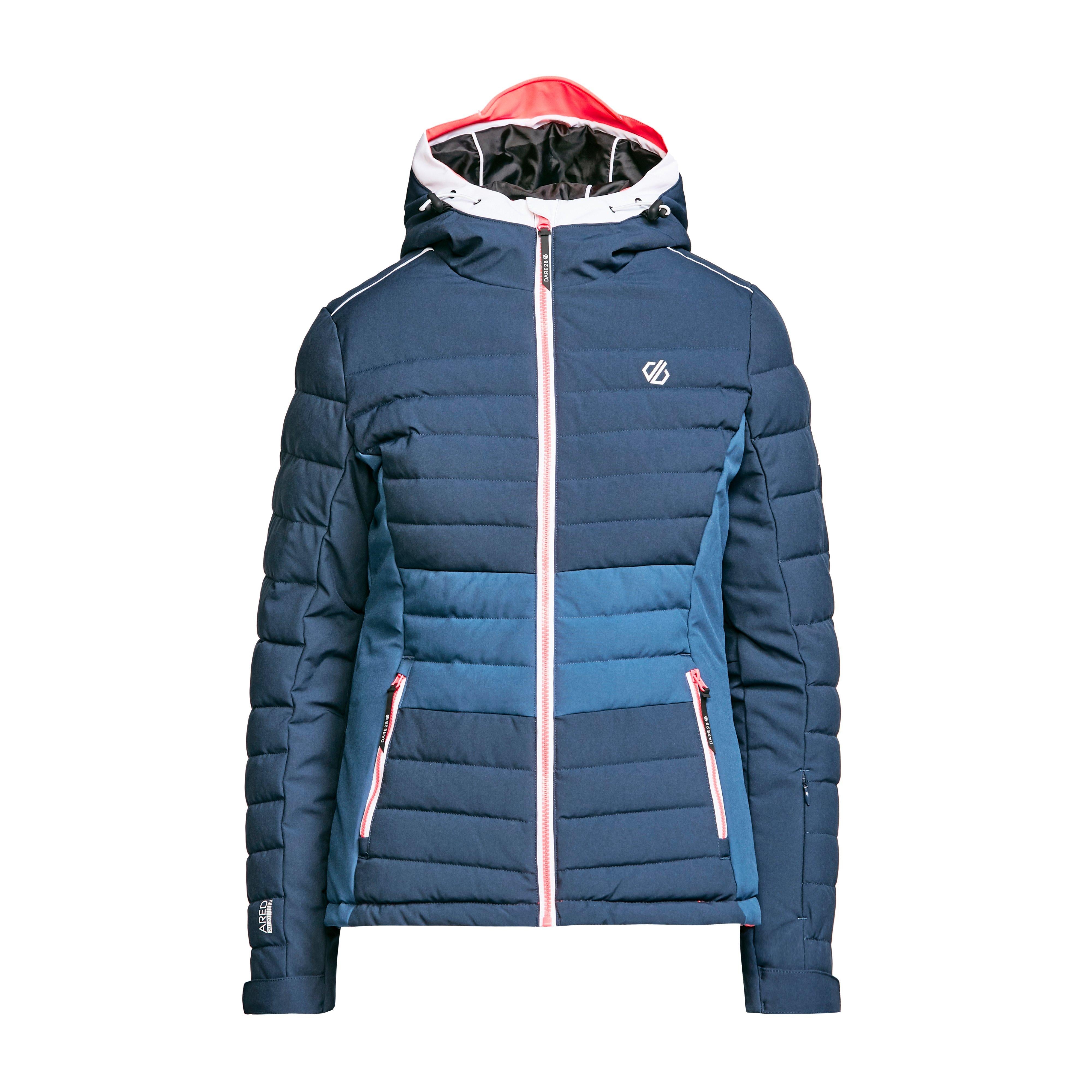 Women's Succeed Waterproof Insulated Quilted Hooded Ski Jacket