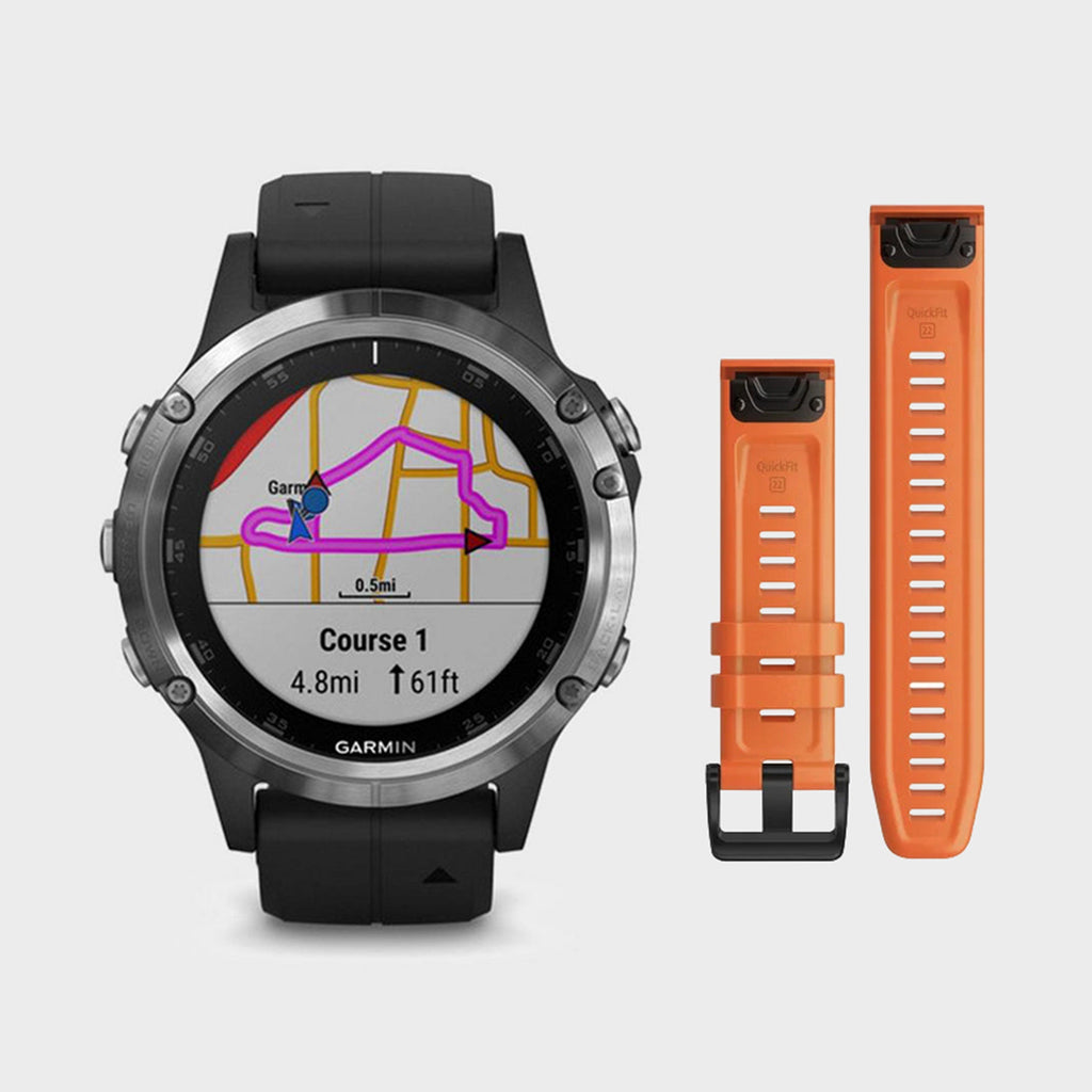 fenix® 5 Plus Multi-Sport GPS Watch + extra QuickFit band