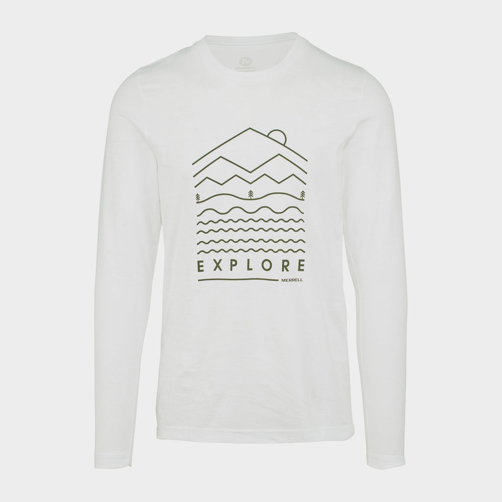 Men’s Explore Long Sleeve Crew Tee