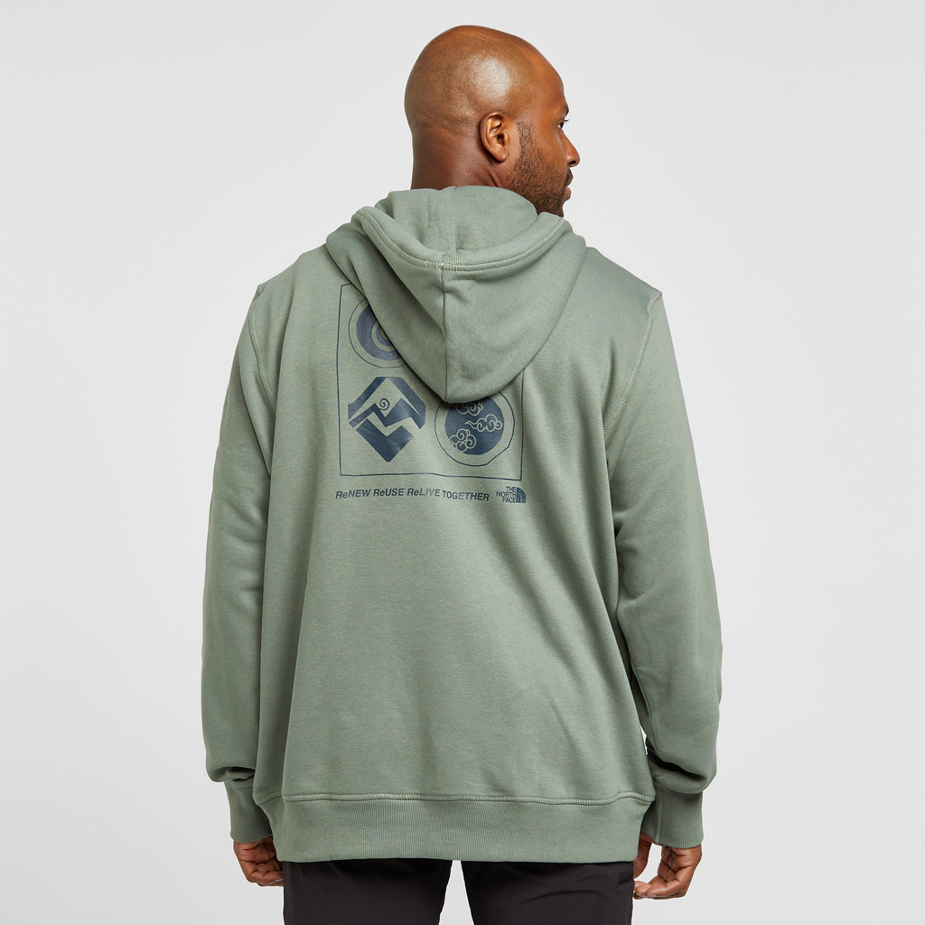 Mens Himalayan Bottle Hoodie Green