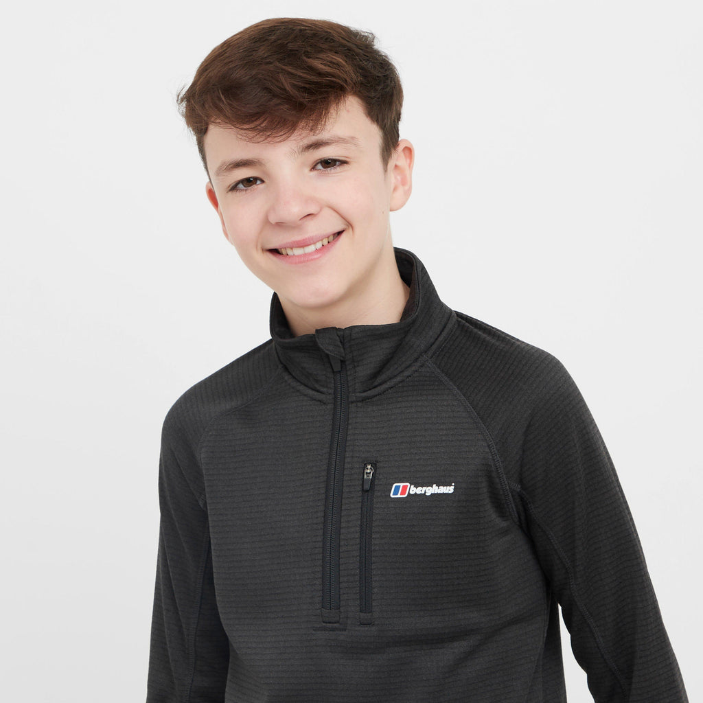 Kids’ Half-Zip Grid Fleece