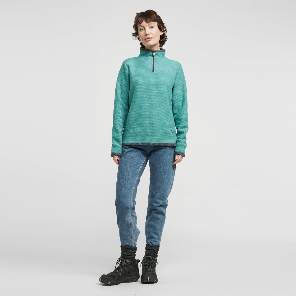 Women's Lynda Grid Half Zip Grid Fleece