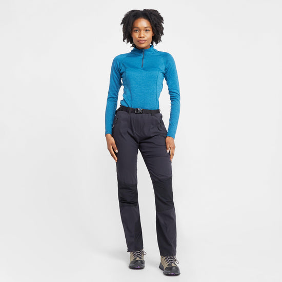 Women’s Dart Zip Neck Long Sleeve T-Shirt