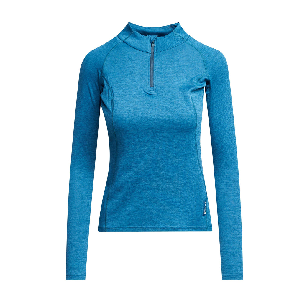 Women’s Dart Zip Neck Long Sleeve T-Shirt