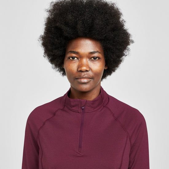 Womens Dart Thermal Zip Neck