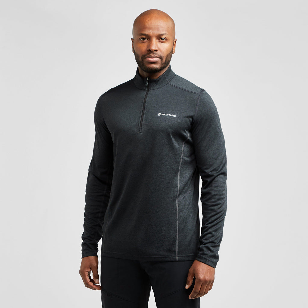 Men’s Dart Zip Neck Long Sleeve T-Shirt