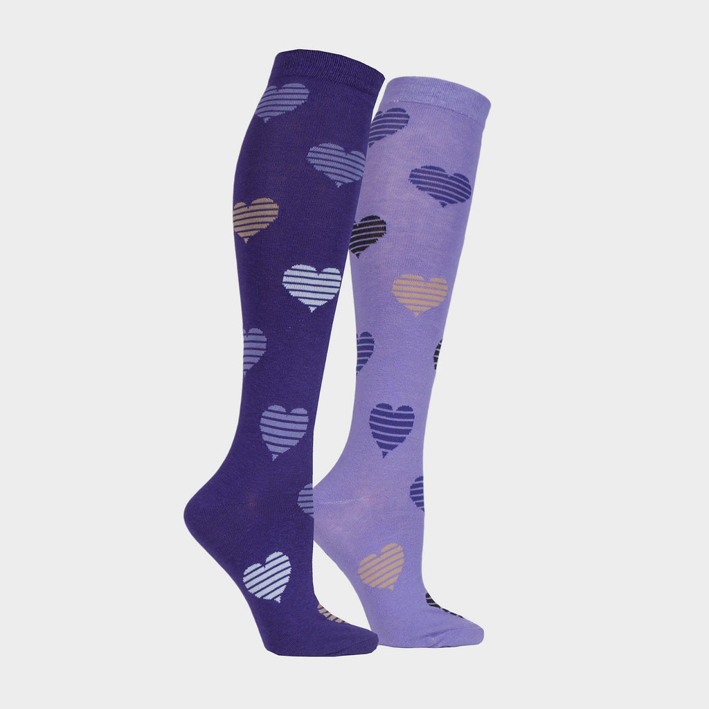 Equestrian Kids Hearts Socks (2 Pack)