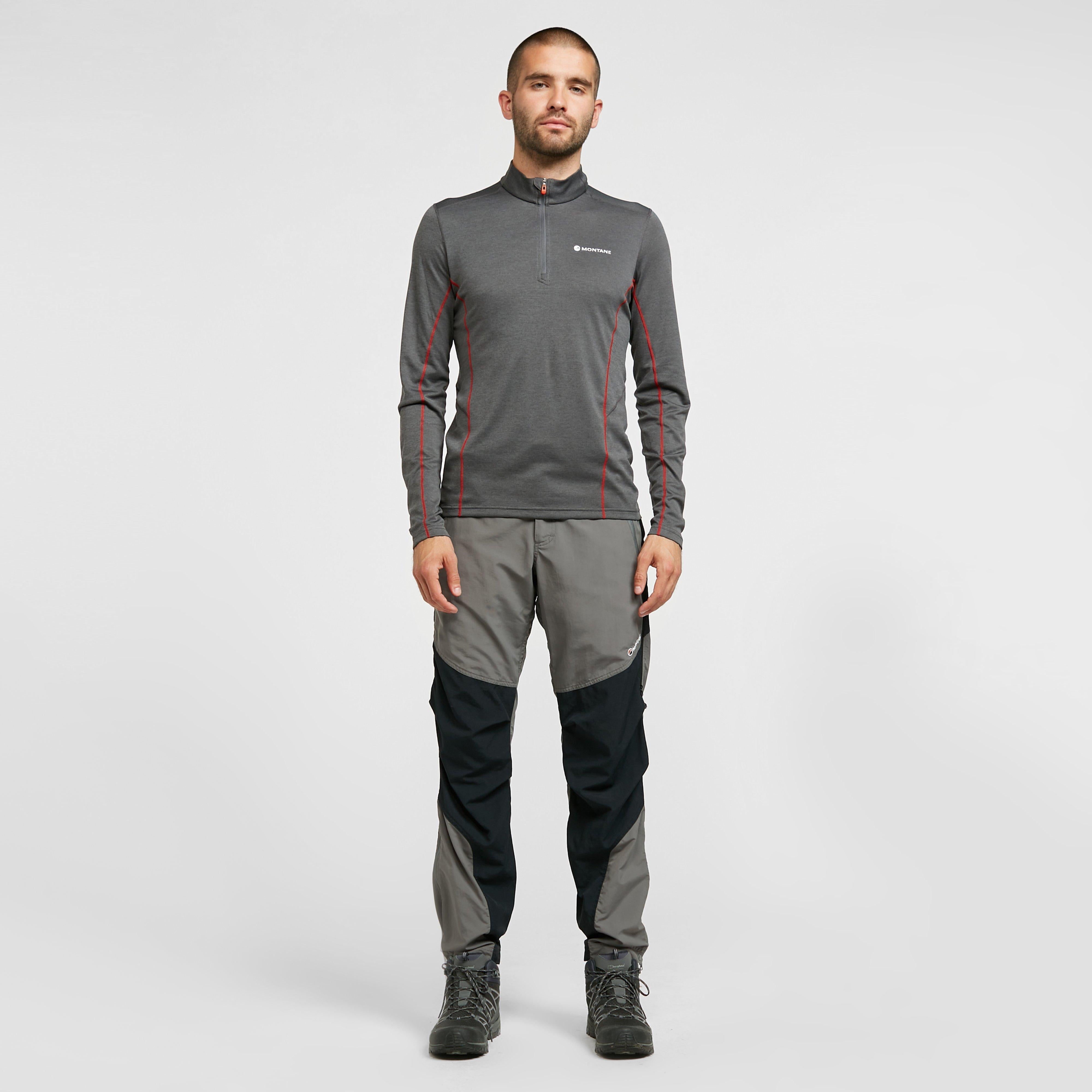Men’s Dart Zip Neck Long Sleeve T-Shirt