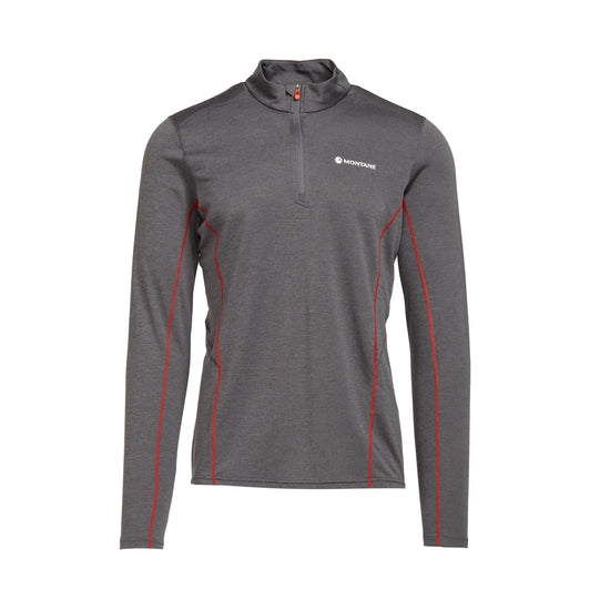 Men’s Dart Zip Neck Long Sleeve T-Shirt