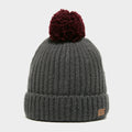 Women's Pom Knit Ribbed Beanie