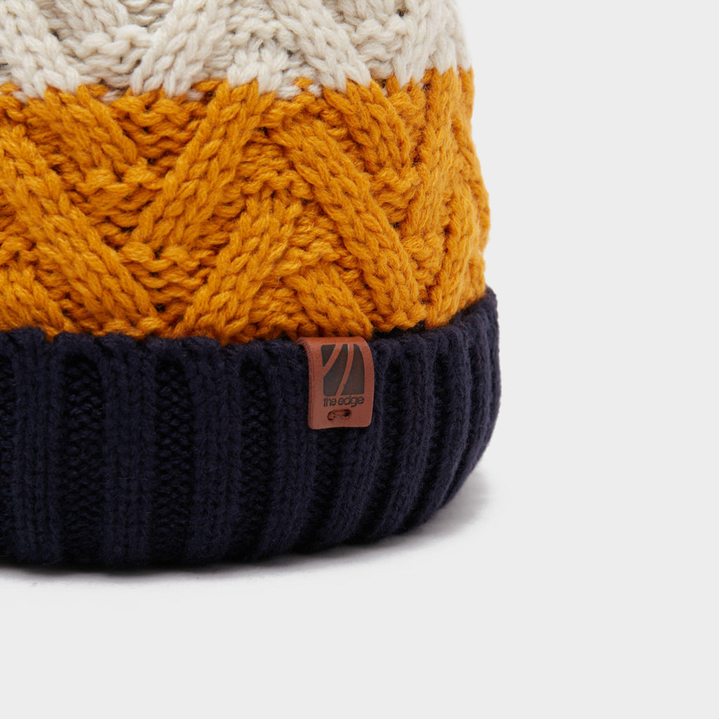Men's Gavin Stripe Bobble Hat