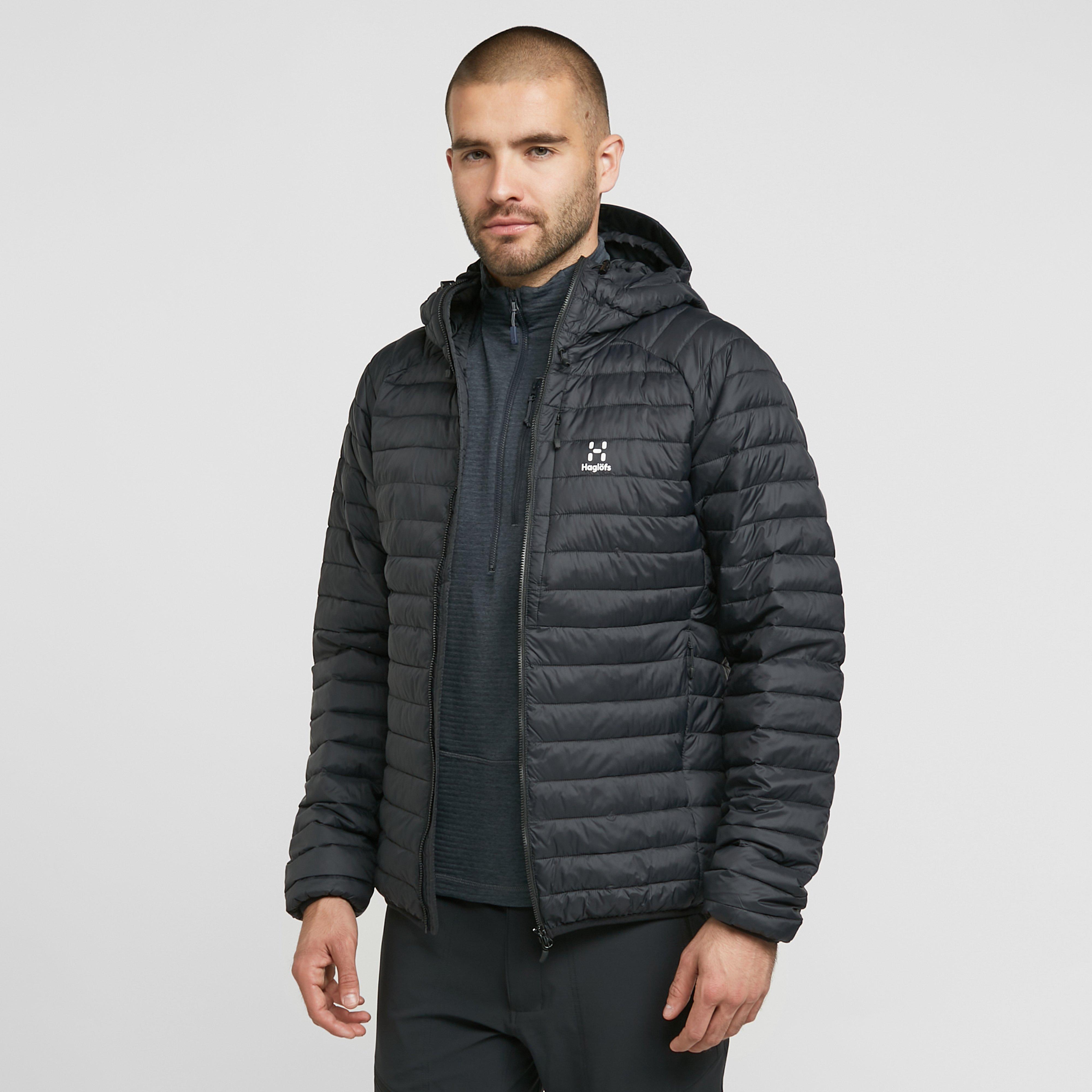 Black Haglofs Men's Essens Mimic Hooded Jacket – Blacks
