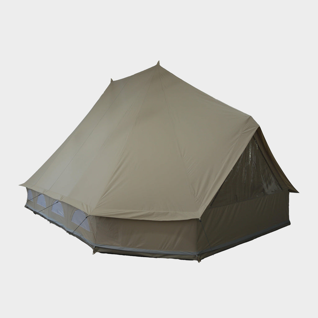 polycotton bell tent Clear Hi-Gear Emperor 12 Person Polycotton Tent – Blacks