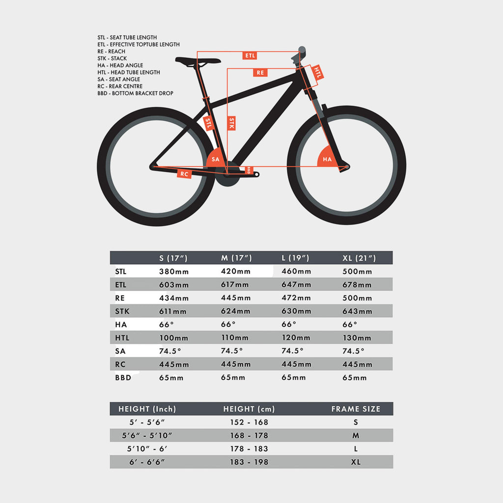 Calibre Rake Green Calibre Rake 29” Mountain Bike – Blacks