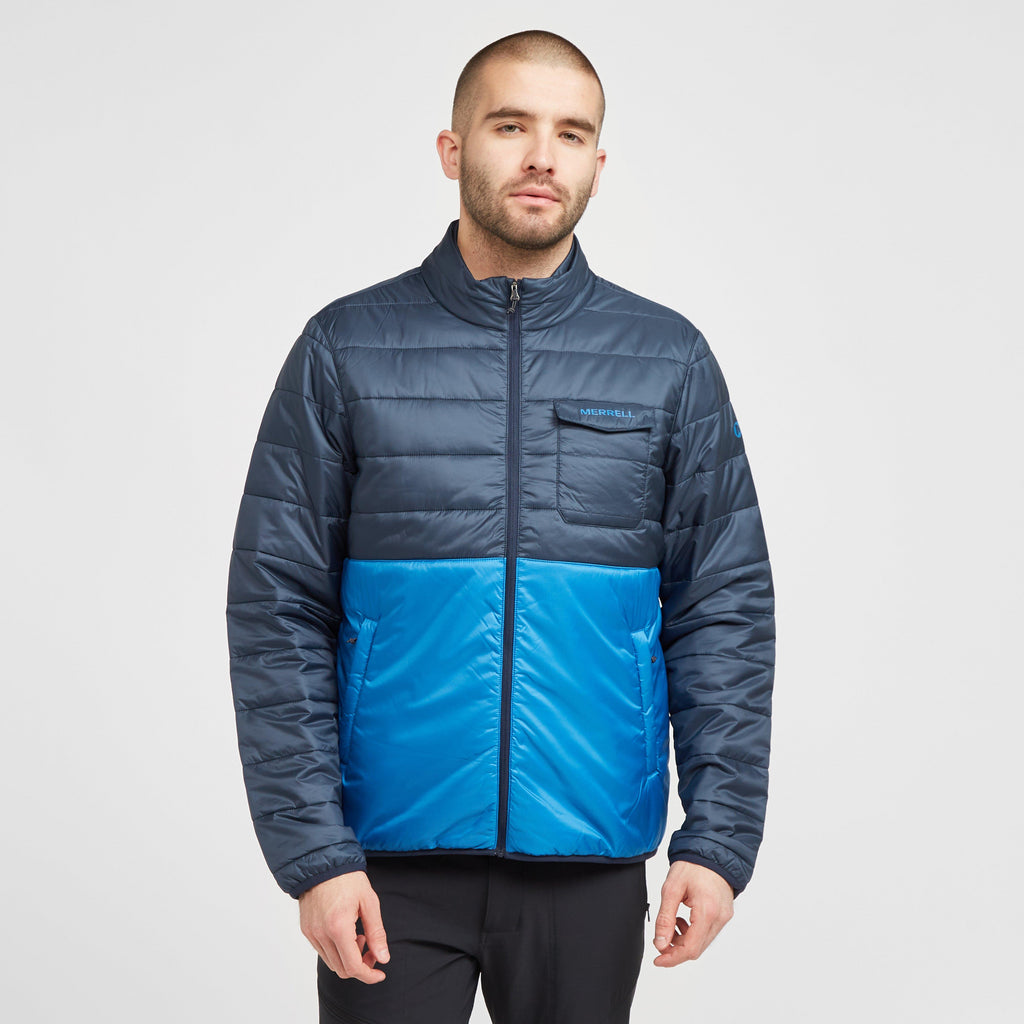 Merrell Coats Men Navy Merrell Men’s Terrain Insulated Jacket – Blacks