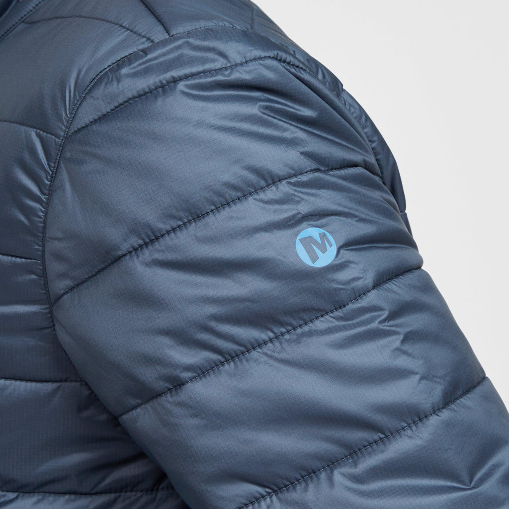 Merrell Coats Men Navy Merrell Men’s Terrain Insulated Jacket – Blacks