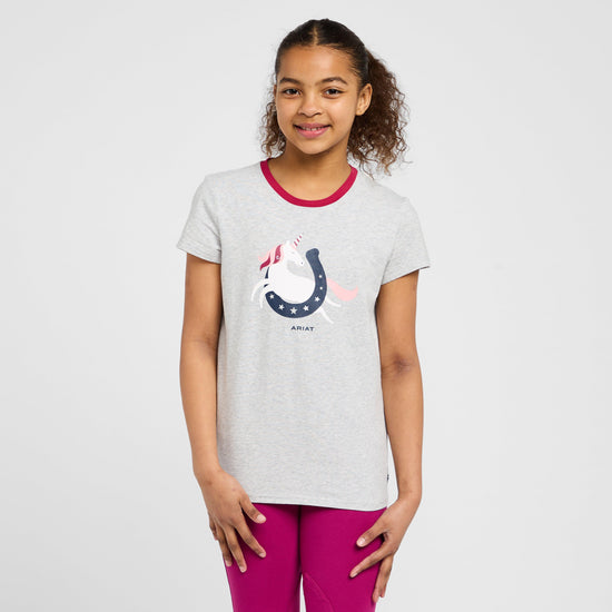 Childs Unicorn Moon Short Sleeved Top