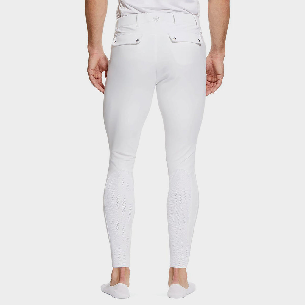 Men's Tri Factor Grip Knee Patch Breech White