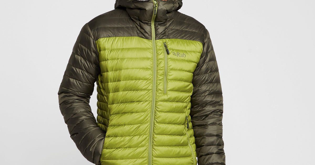 Green Rab Men’s Microlight Alpine Down Jacket (Limited Edition) – Blacks