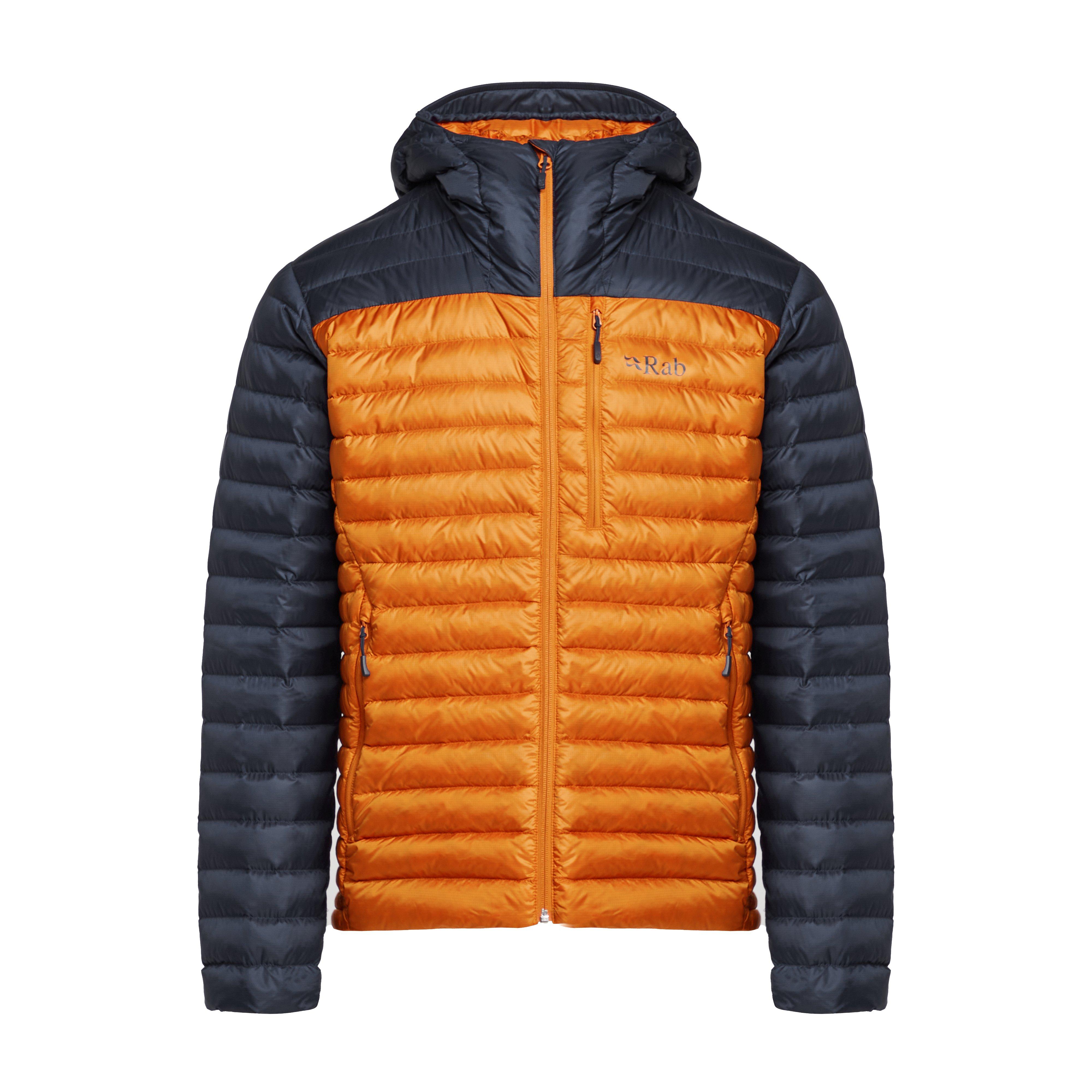 Orange Rab Men's Microlight Alpine Down Jacket (Limited Edition