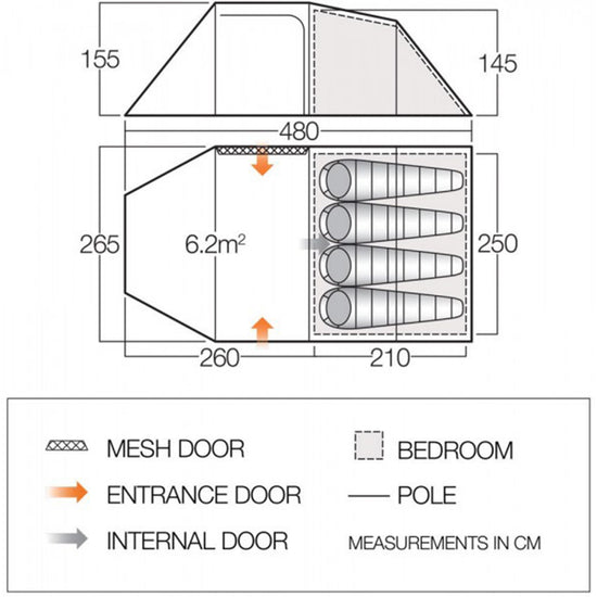 Beta 450XL 4 Person Tent