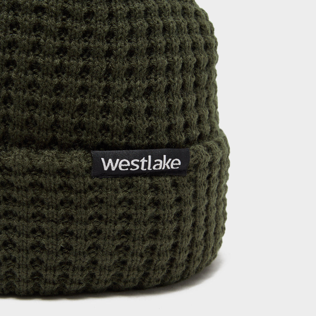 Khaki Waffle Beanie