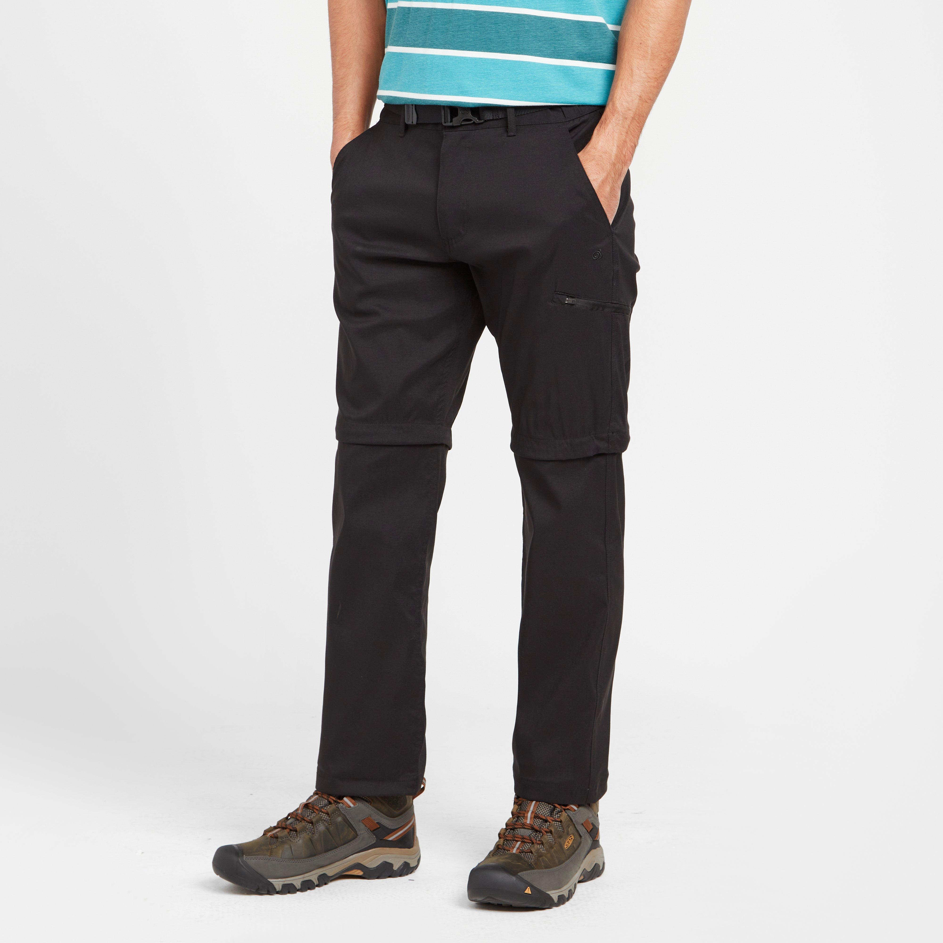 Black Craghoppers Men's Kiwi Pro Convertible Trousers – Blacks