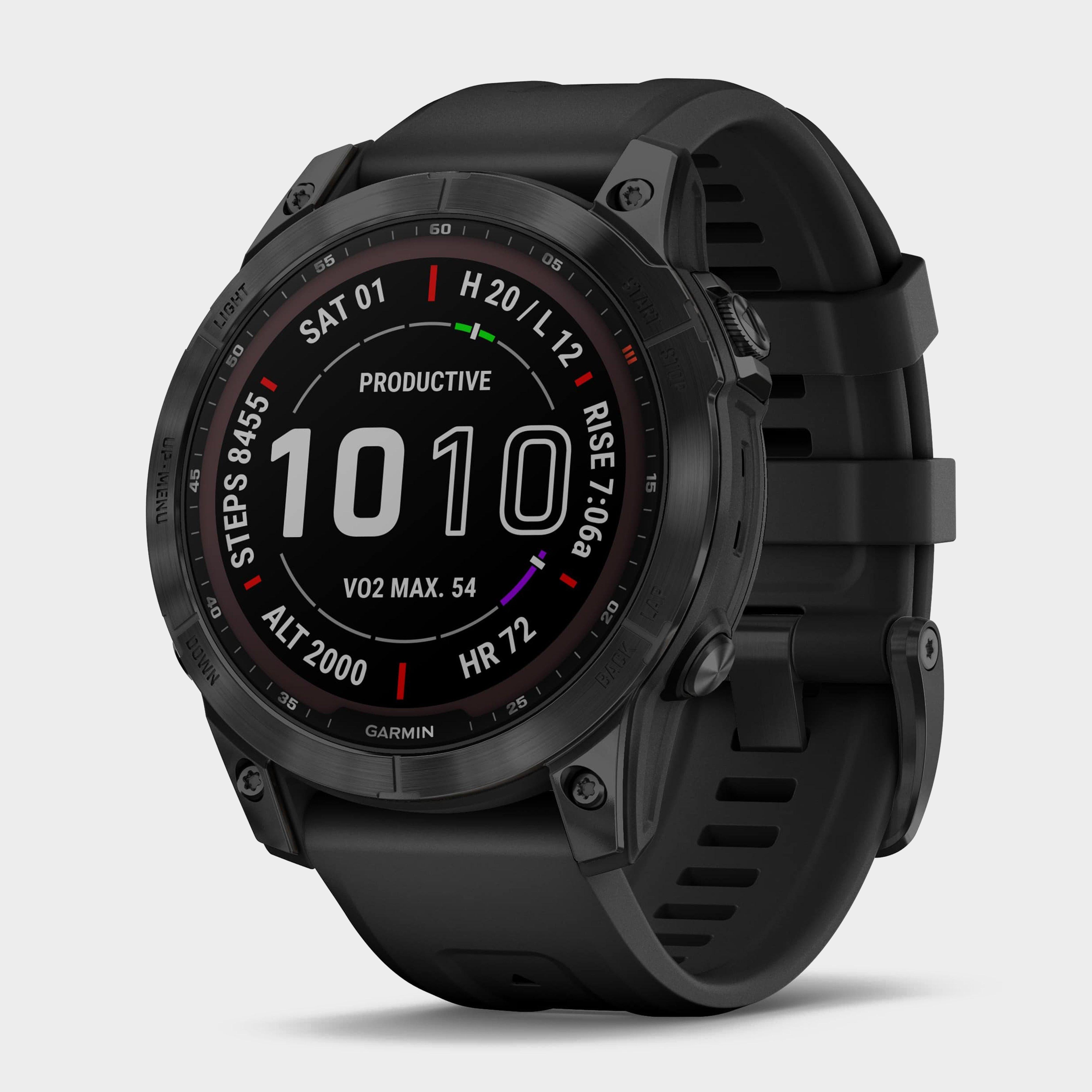 Black Garmin fenix® 7 Sapphire Solar Edition – Blacks