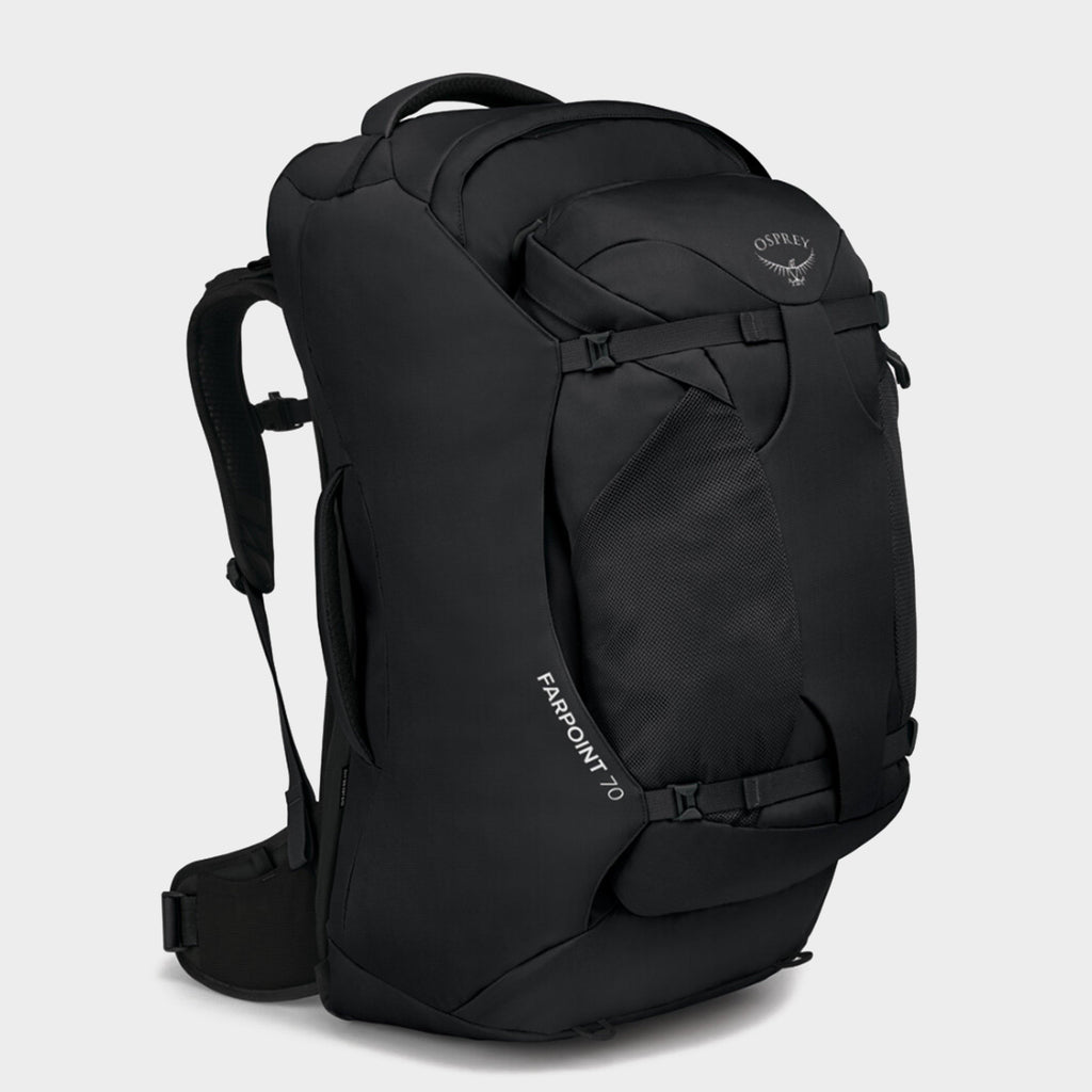 70 litre travel backpacks Black Osprey Farpoint 70 Litre Travel Backpack – Blacks