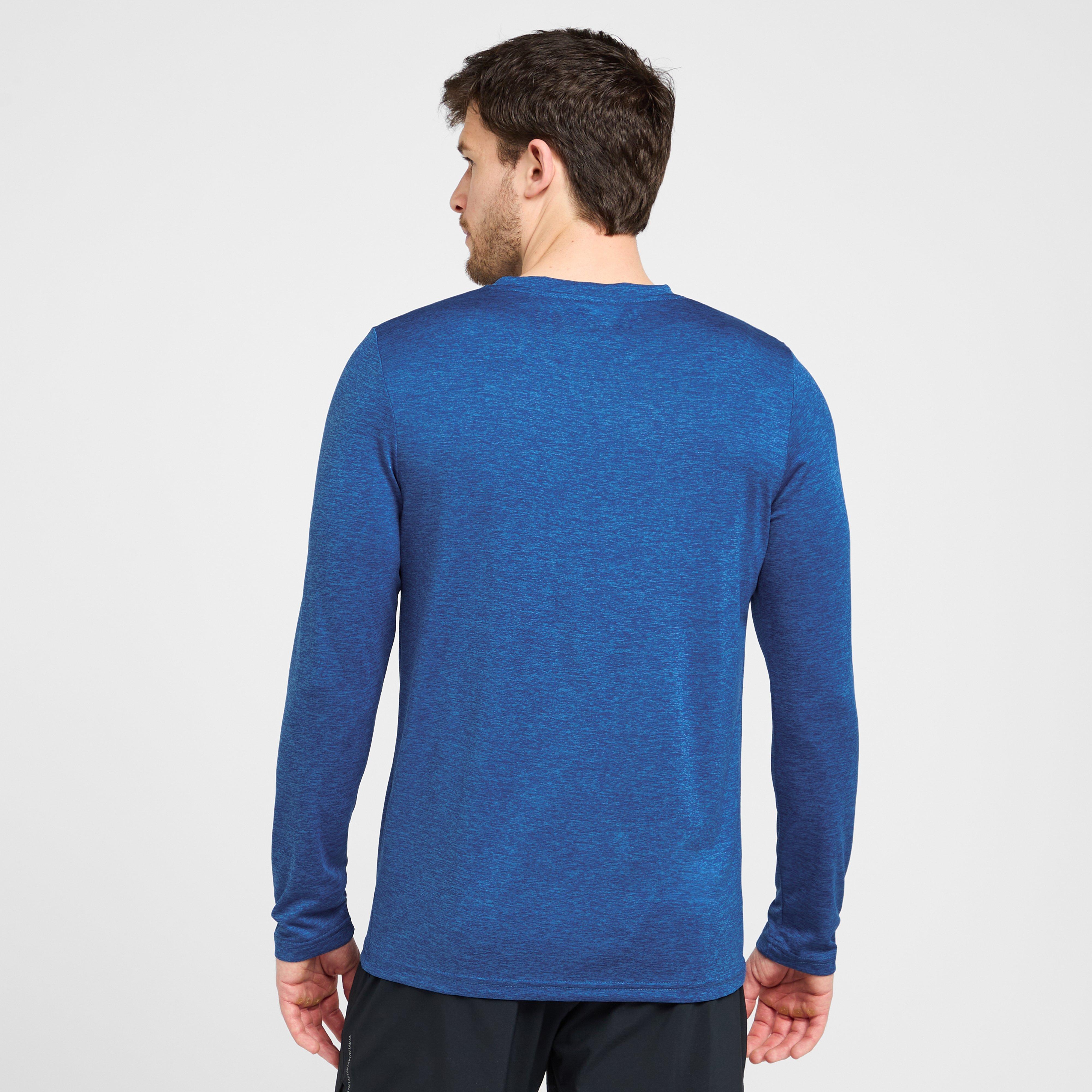 Mens Active Long Sleeve T-Shirt Blue