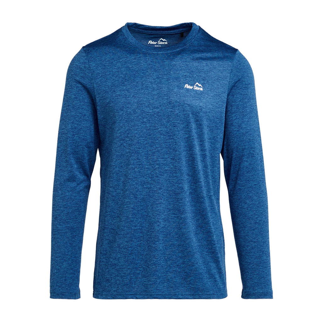 Mens Active Long Sleeve T-Shirt Blue