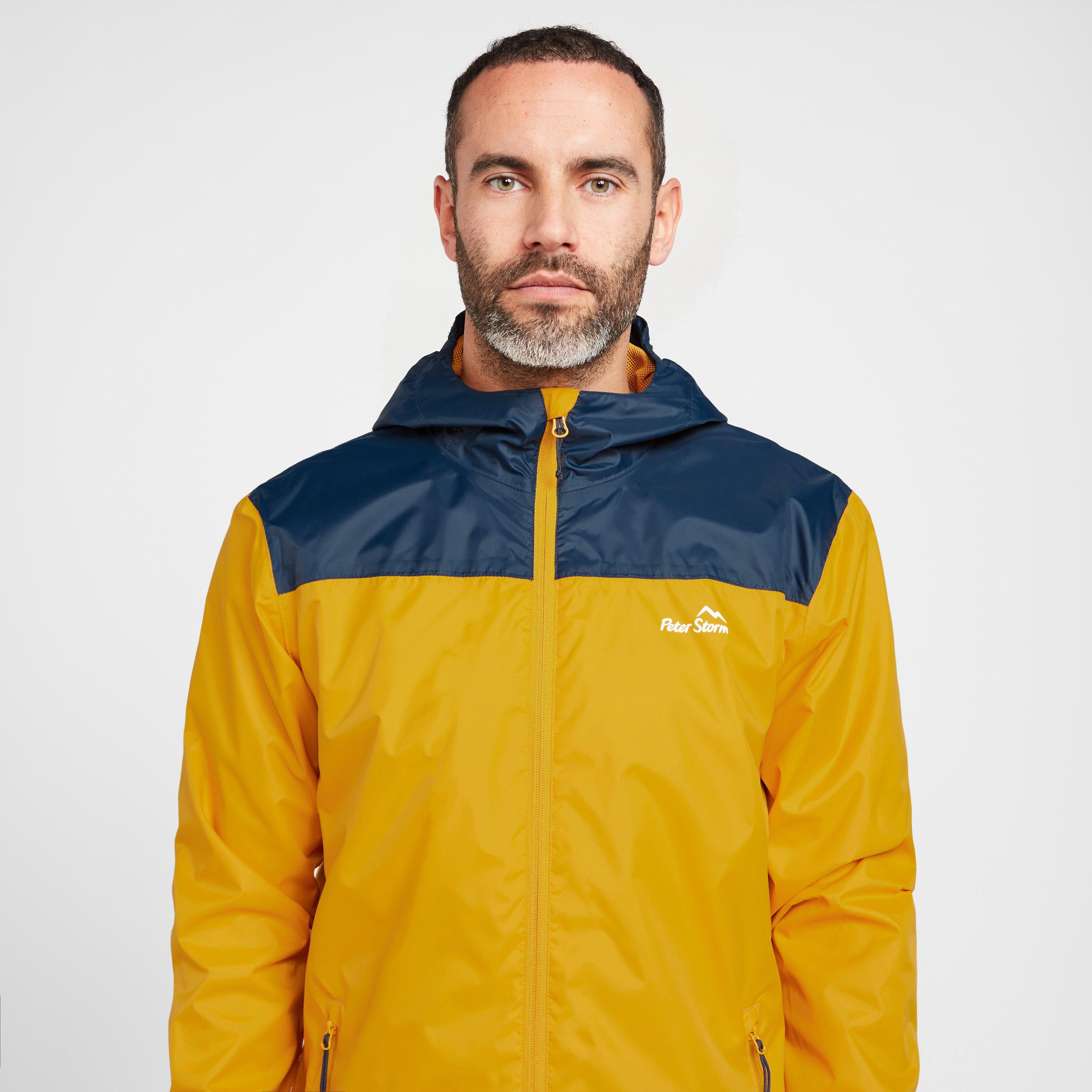 【PeterStorm】80s Waterproof ジャケット Yellow Peter Storm Men's Cyclone Waterproof Jacket – Blacks