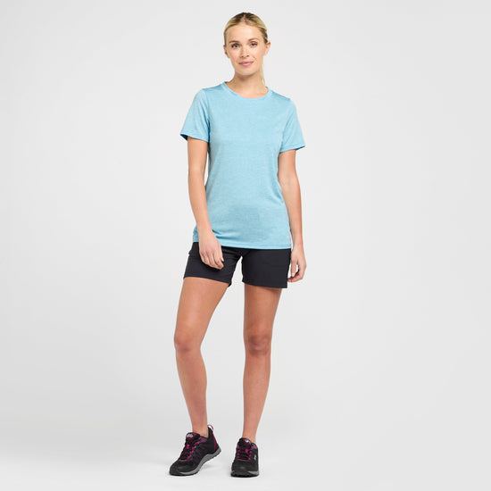 Womens Active Short Sleeve T-Shirt Blue