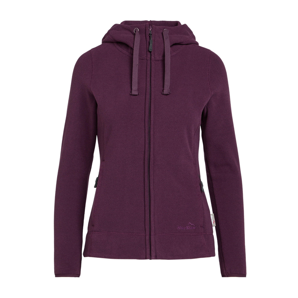 Women's Full Zip Hooded Stretch Fleece