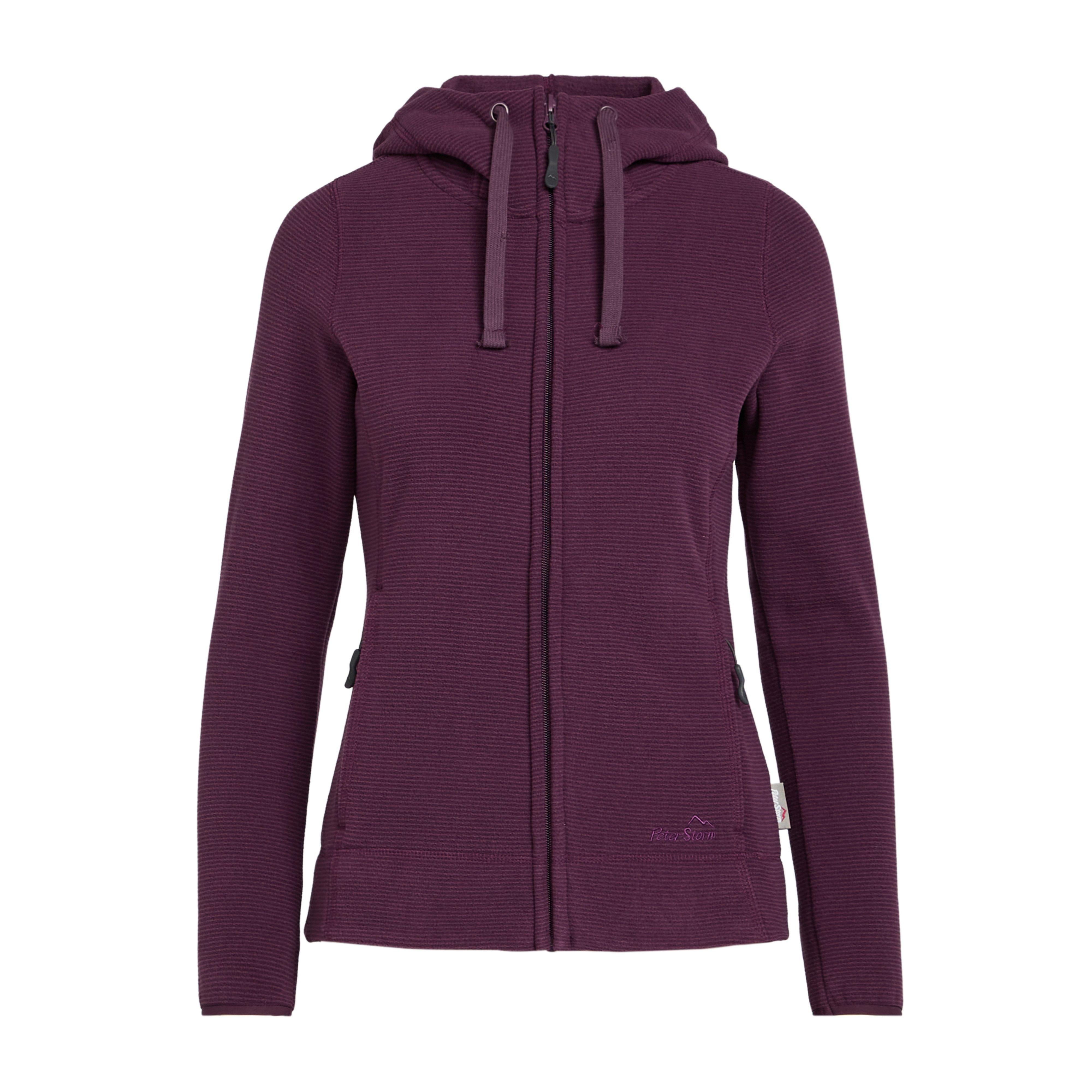 Women's Full Zip Hooded Stretch Fleece