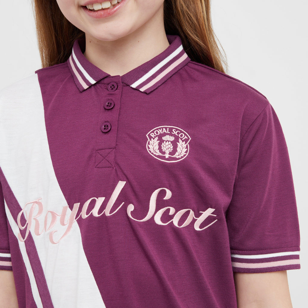 Kids’ Nora Team Polo Top Amaranth