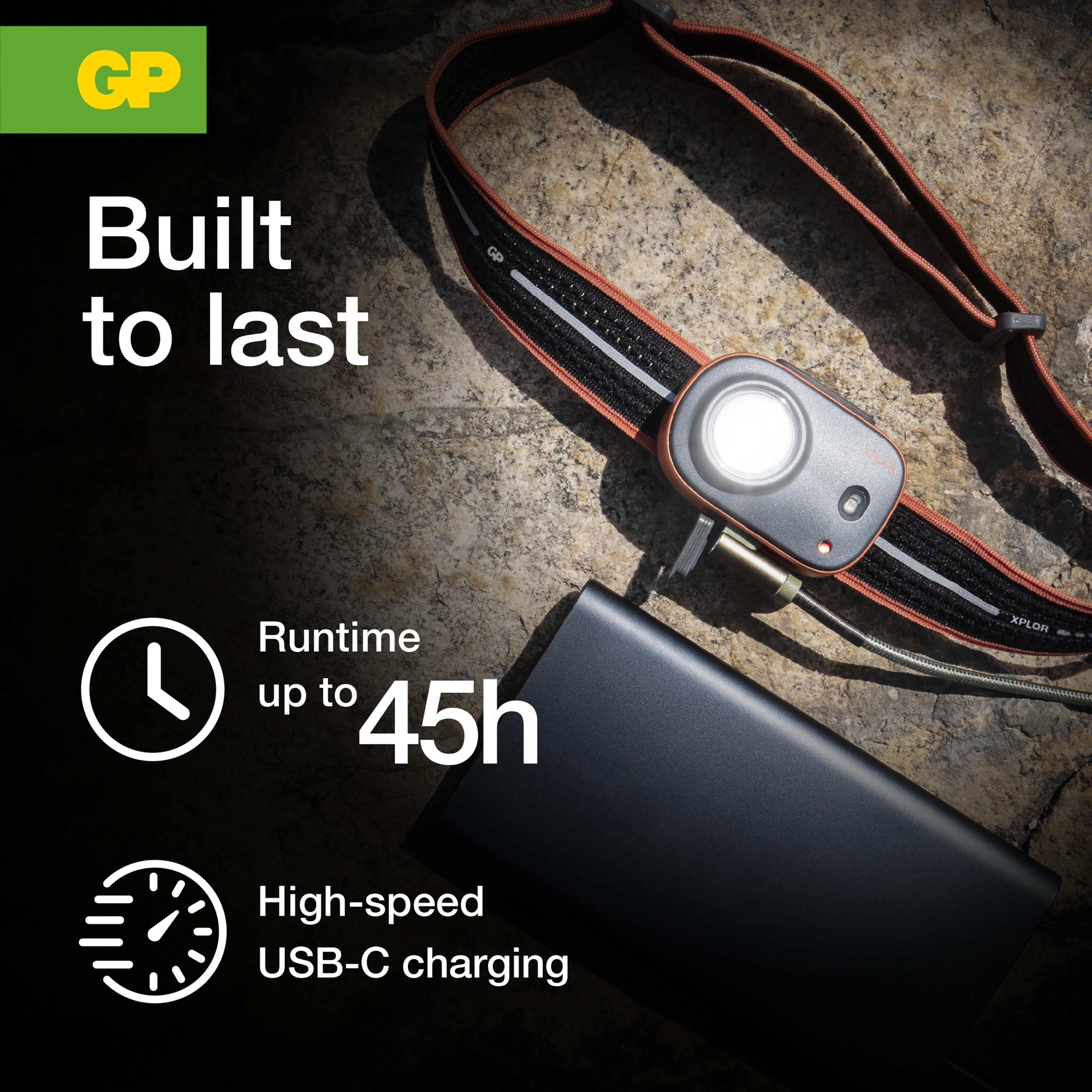 XPLOR PHR16 Ultra Compact & Lightweight Headlamp 300L Rechargeable