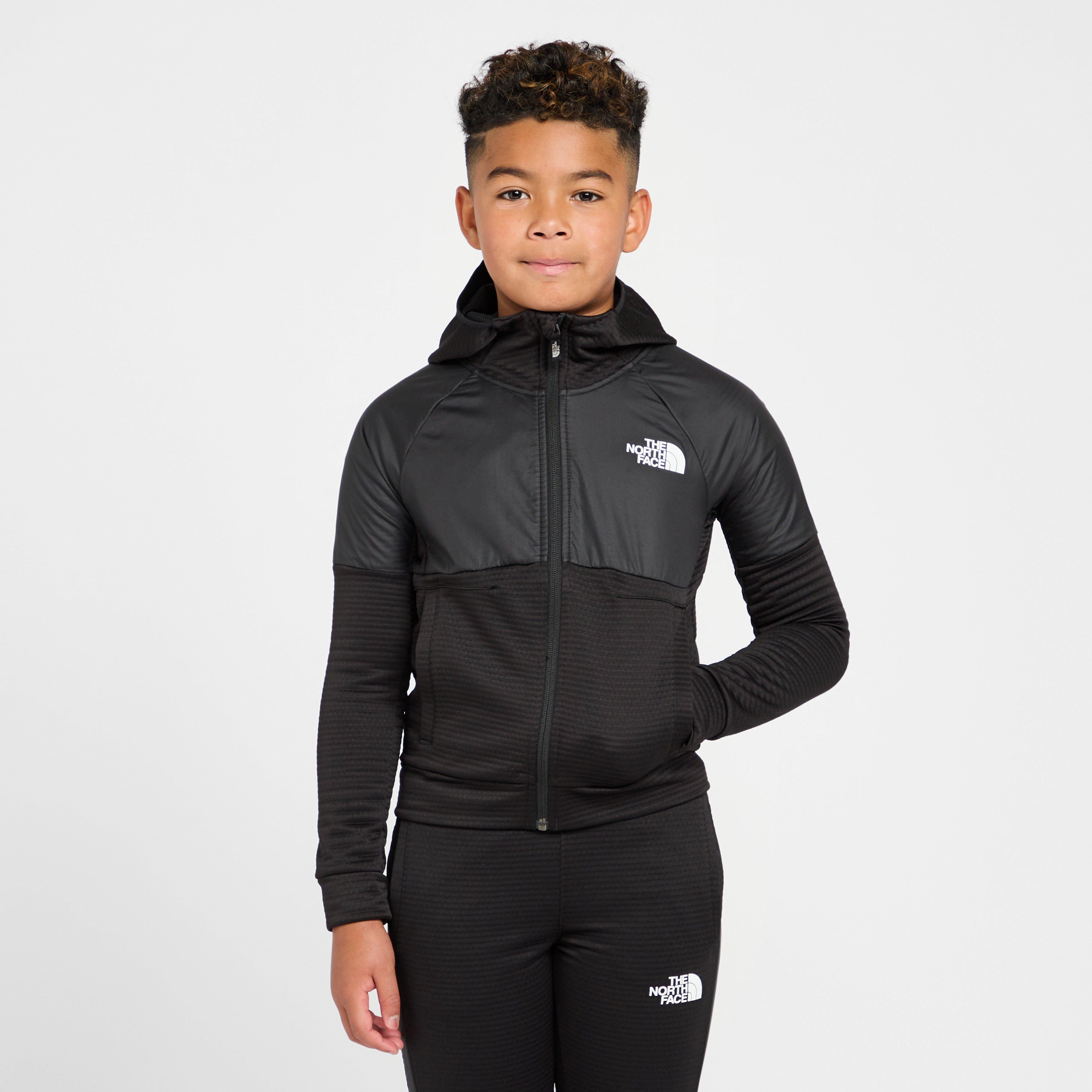 Black The North Face Kids' Mountain Athletics Full Zip Hooded