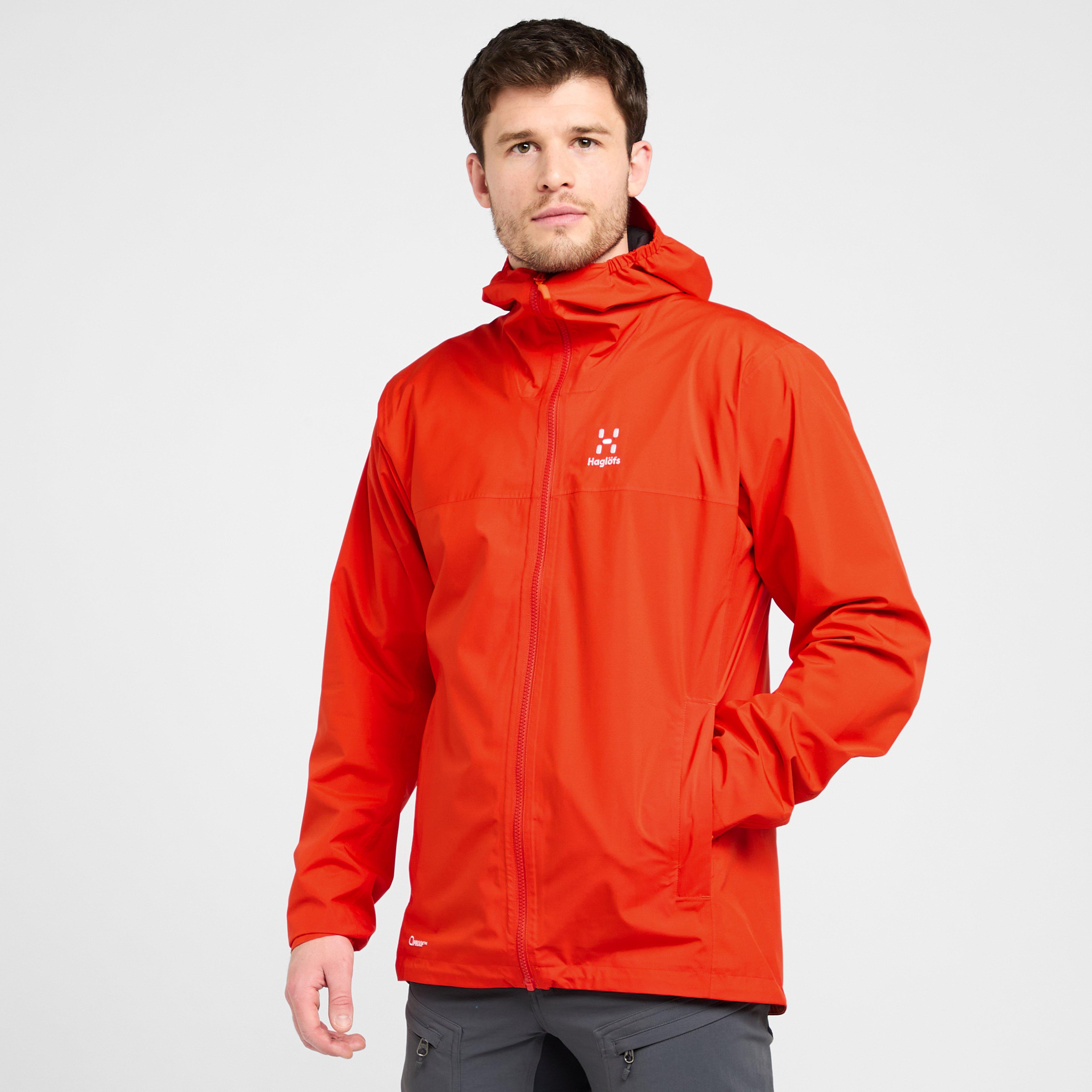 Orange Haglofs Men's Korp PROOF Waterproof Jacket – Blacks