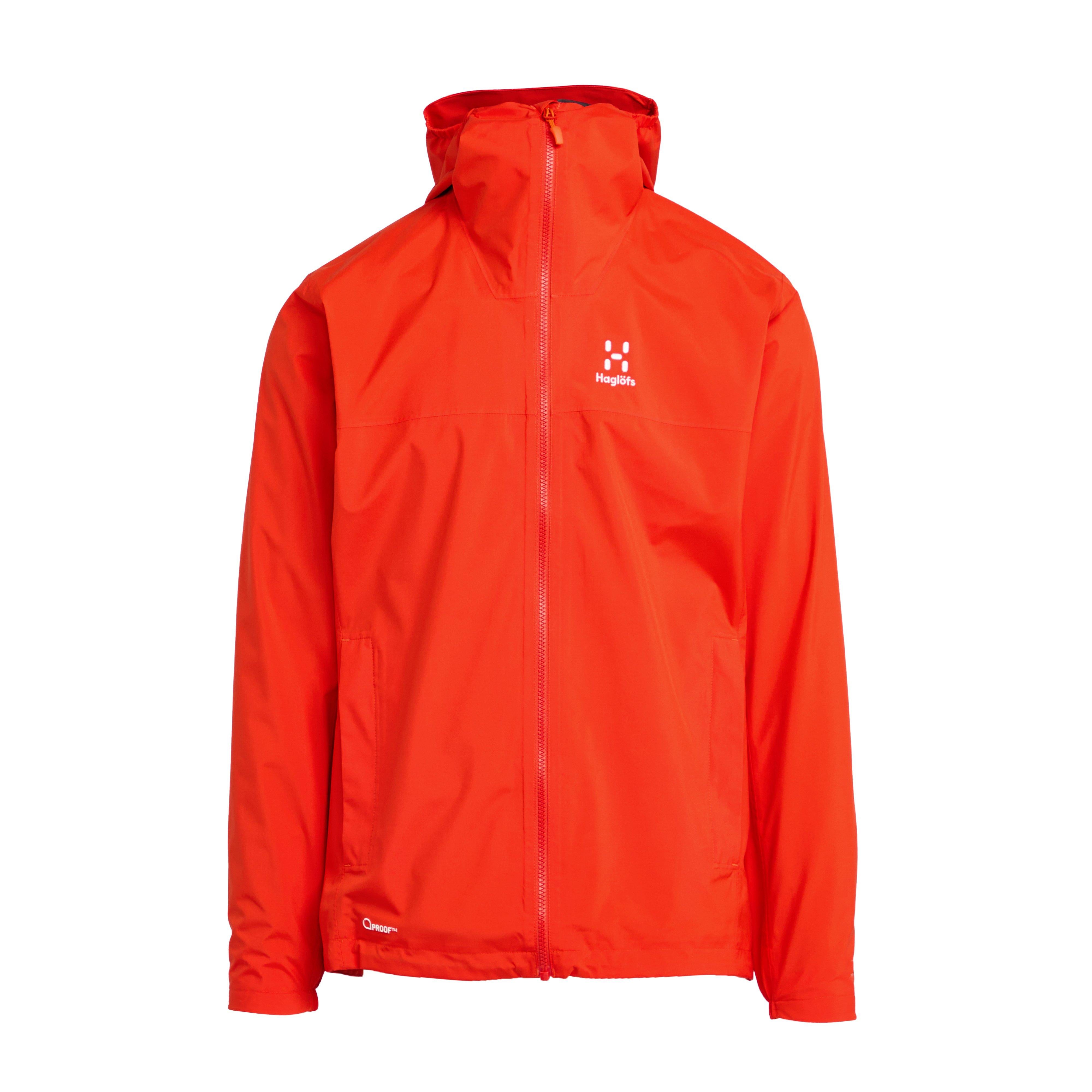 Orange Haglofs Men's Korp PROOF Waterproof Jacket – Blacks