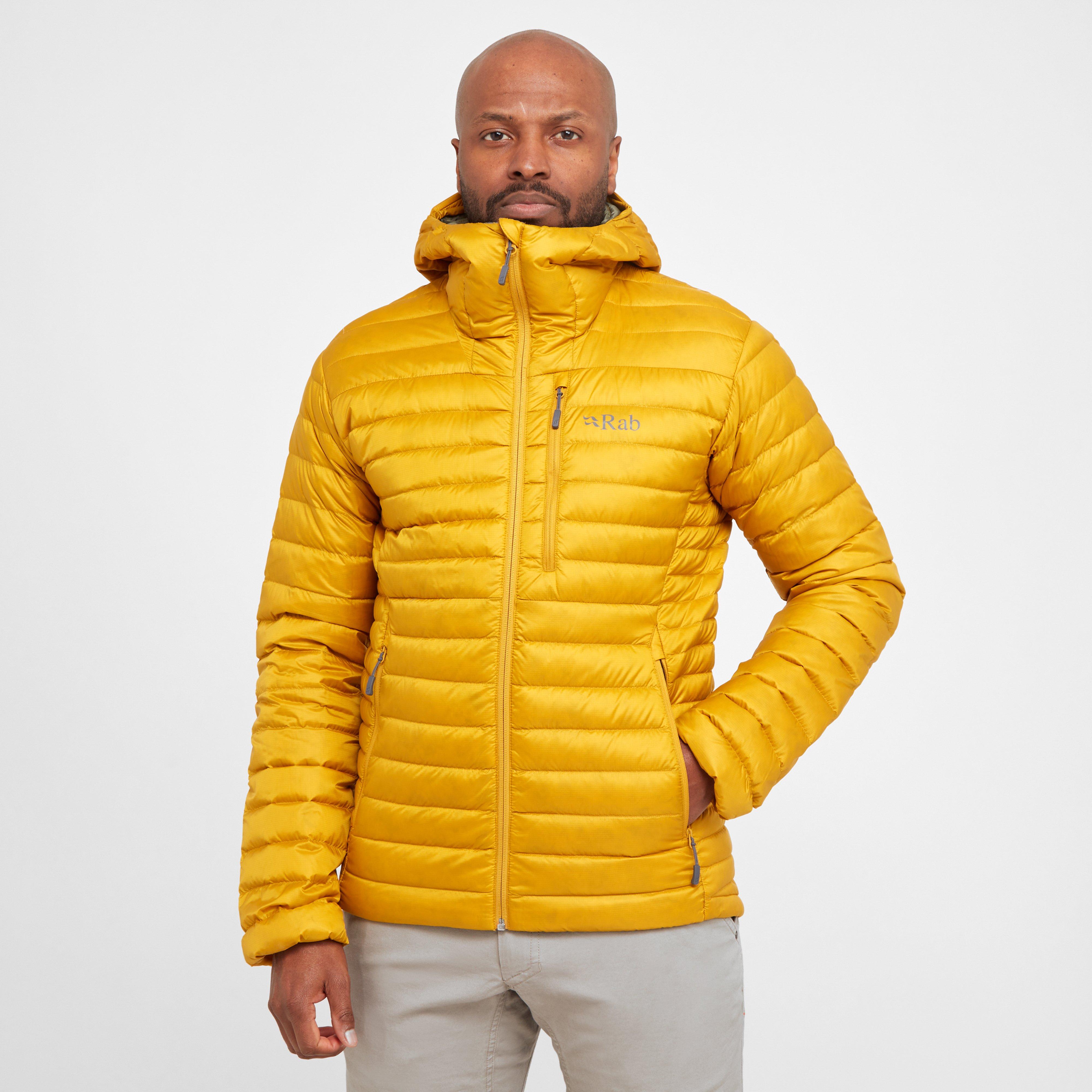 Yellow Rab Men's Microlight Alpine Down Jacket – Blacks