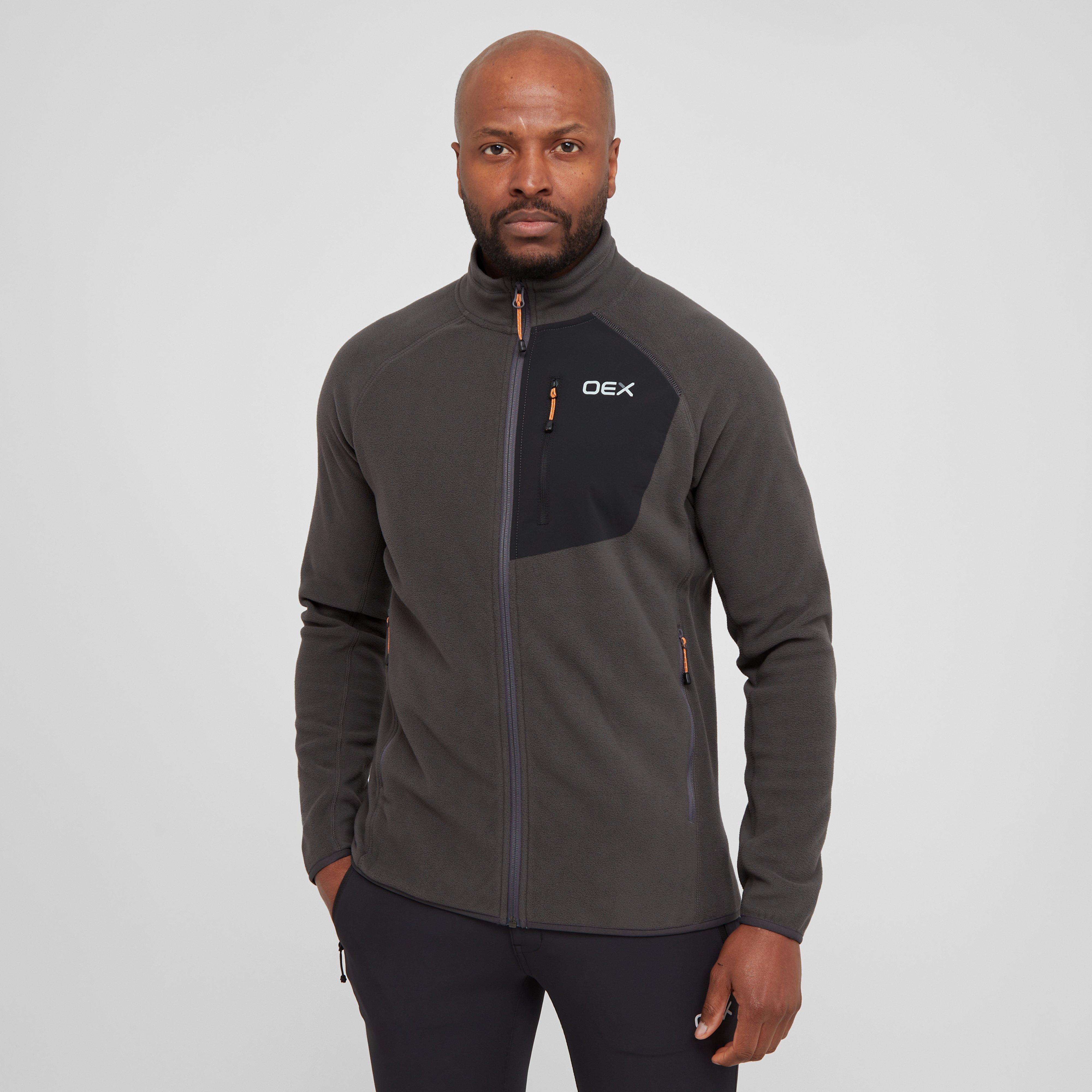 Grey OEX Men's Braewick Full Zip Fleece – Blacks